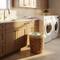 Household Essentials Wicker Basket Laundry Hamper with Liner